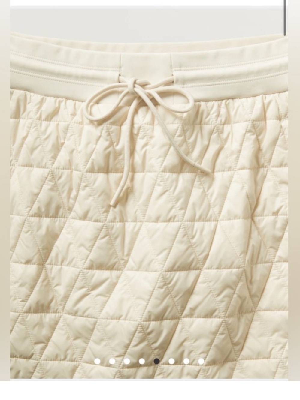 Athleta Solstice Skirt Quilted Chantilly Cream Size 14 - Picture 4 of 10
